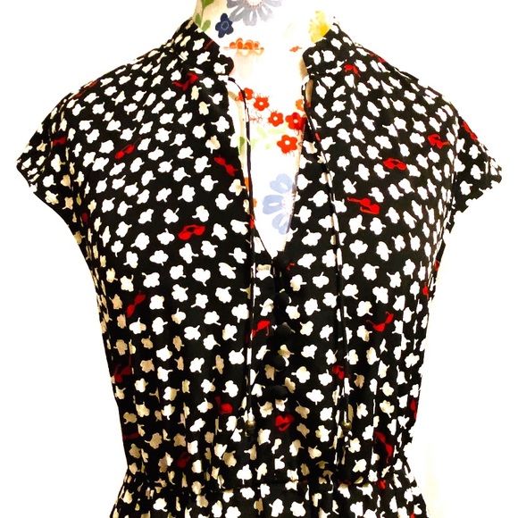 Maeve Flowers & Sunglasses Cap Sleeve Dress - Picture 2 of 9